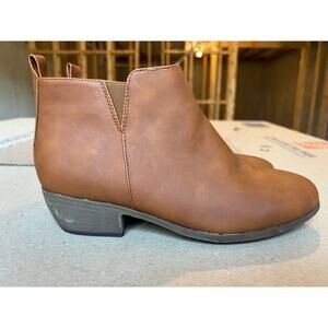 Brown Chaoslook ankle booties womens boots 7